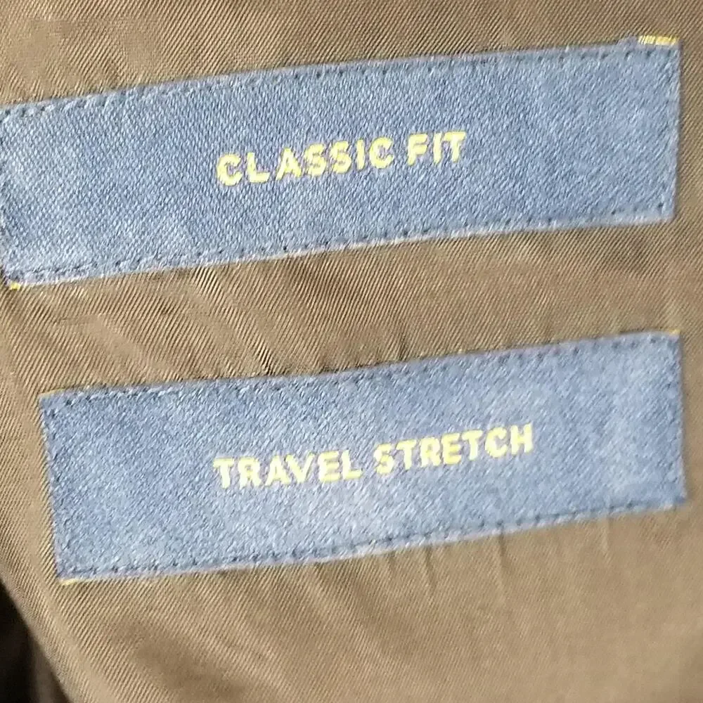 Stafford Suit Mens 44 Regular Jacket 40x27 Pants Gray Wool‎ Blend Classic Fit